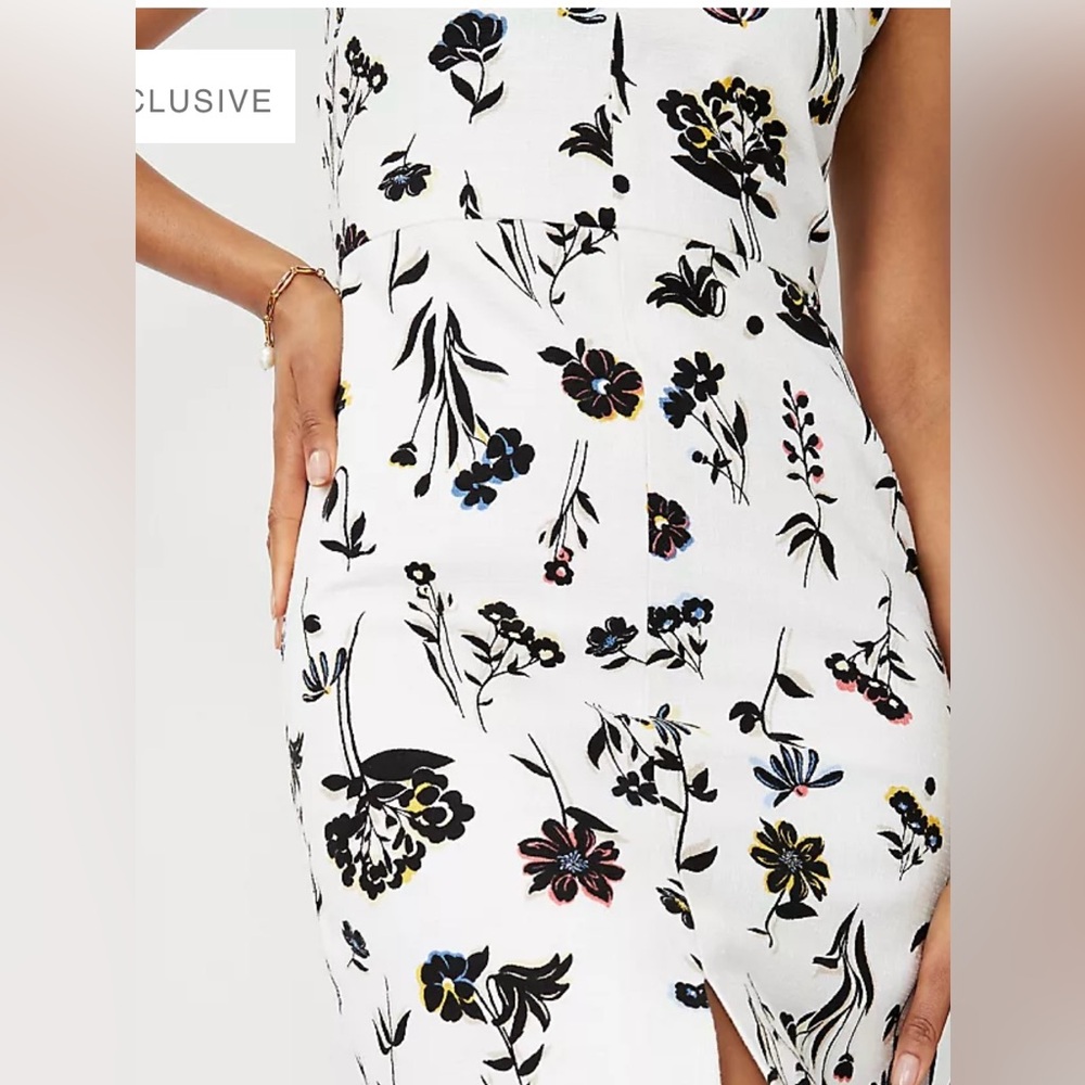 Ann Taylor shift floral dress - Picture 3 of 7